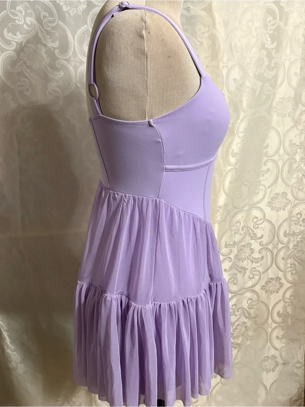 NWT- Derek Geart corset pirouette mini athletic  dress with skirts size m - Picture 7 of 16